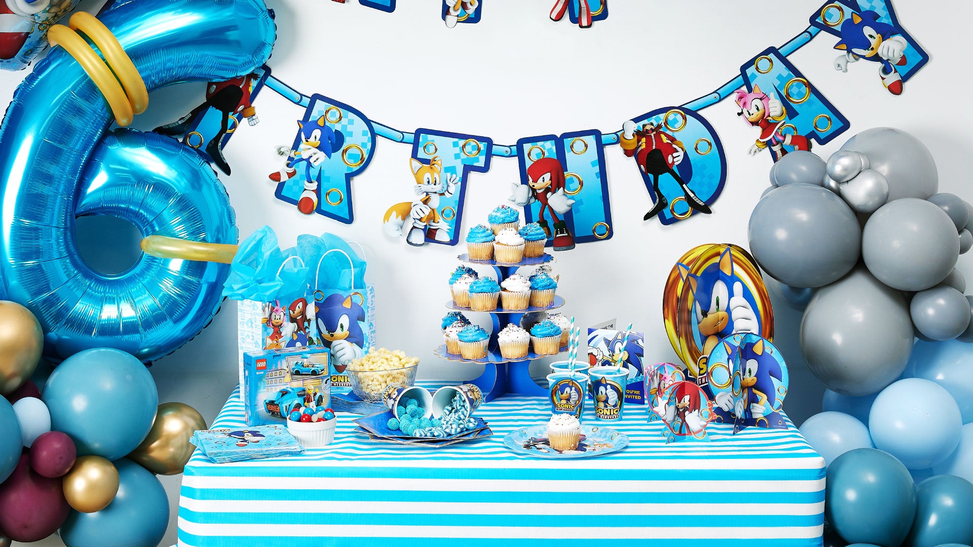 Buy Sonic Birthday Party Decorations, Sonic Party Supplies For