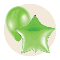 Kiwi Green Latex and Mylar Balloons - Party Expert