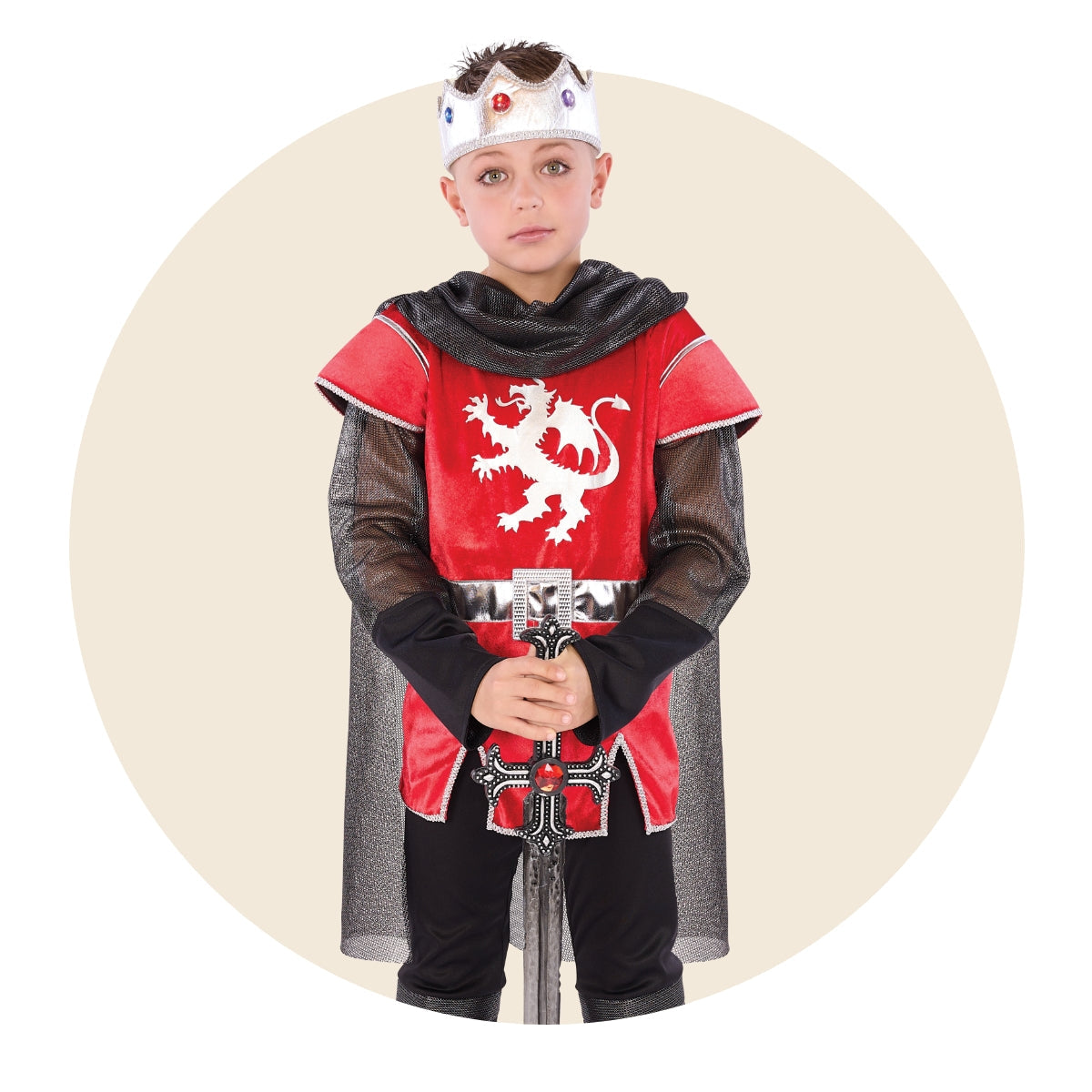 Costume Médiéval Enfant Viking – Cape à Capuche + Tunique + Ceinture – Déguisement Aventure