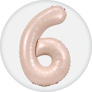 Number 6 Foil Balloons