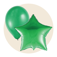 Festive Green Latex and Mylar Balloons - Party Expert