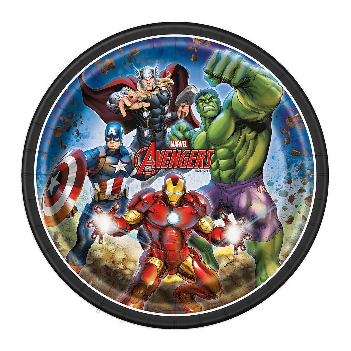 Fournitures fête super-héros, décoration de fête Avengers - Bannière  super-héros, ballons de super-héros, décorations gâteaux, 6 grands ballons  en
