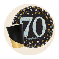 70th Birthday Tableware