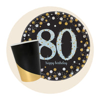 80th Birthday Tableware
