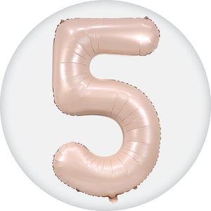 Number 5 Foil Balloons