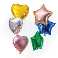 Star, Heart and Round Balloons - Party Expert
