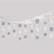 AMSCAN CA Christmas Hanging White and Silver Snowflake Ceiling Decoration, 12 X 10 Inches, 1 Count