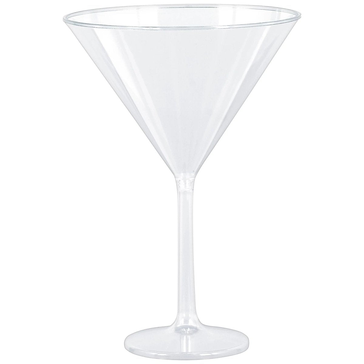Clear Jumbo Martini Plastic Glasses, 25 Oz, 4 Count Party Expert