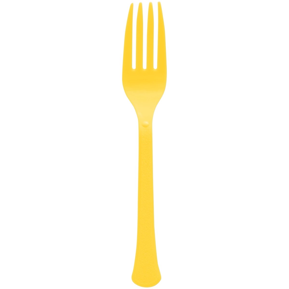 AMSCAN CA Disposable-Plasticware Yellow Sunshine Plastic Forks, 20 Count 192937434376