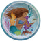AMSCAN CA Kids Birthday The Little Mermaid Birthday Small Round Dessert Paper Plates, 7 Inches, 8 Count 192937382257