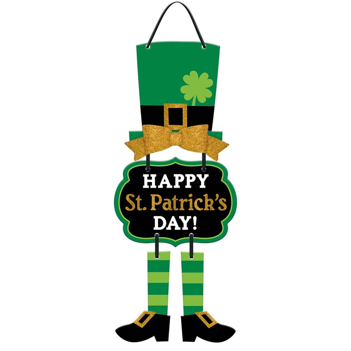 AMSCAN CA St-Patrick St-Patrick's Day Leprechaun Hanging Sign, 1 Count