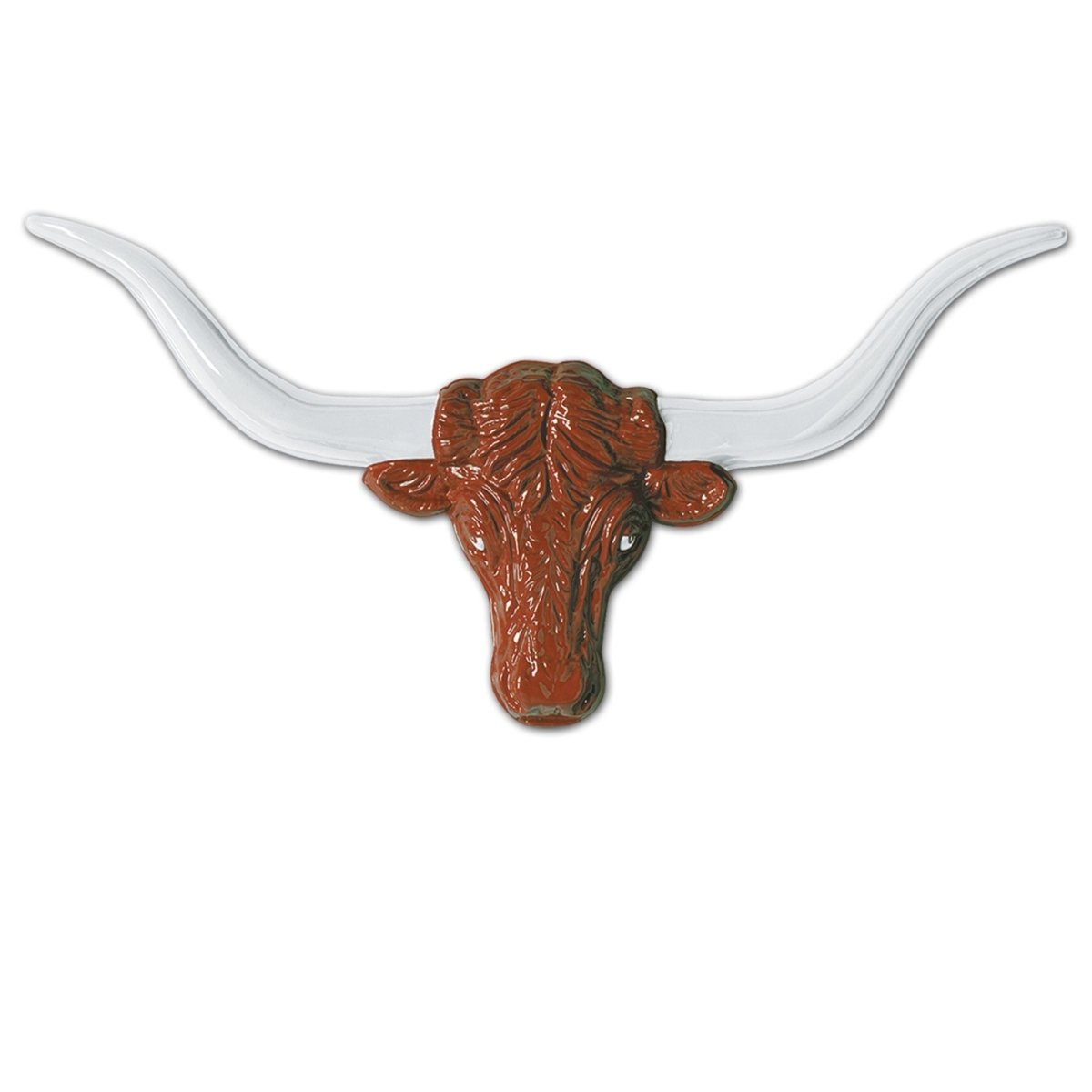 BEISTLE COMPANY Theme Party Western Plastic Longhorn Steer Head Decoration, 33 Inches 034689555896