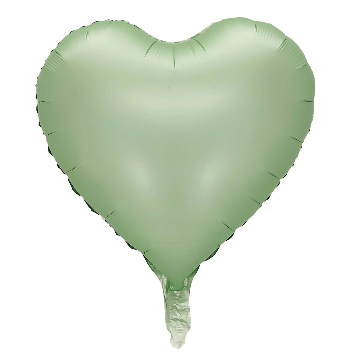 BOOMBA INTERNATIONAL TRADING CO,. LTD Balloons Matte Eucalyptus Heart Shaped Foil Balloon, 18 Inches, 1 Count