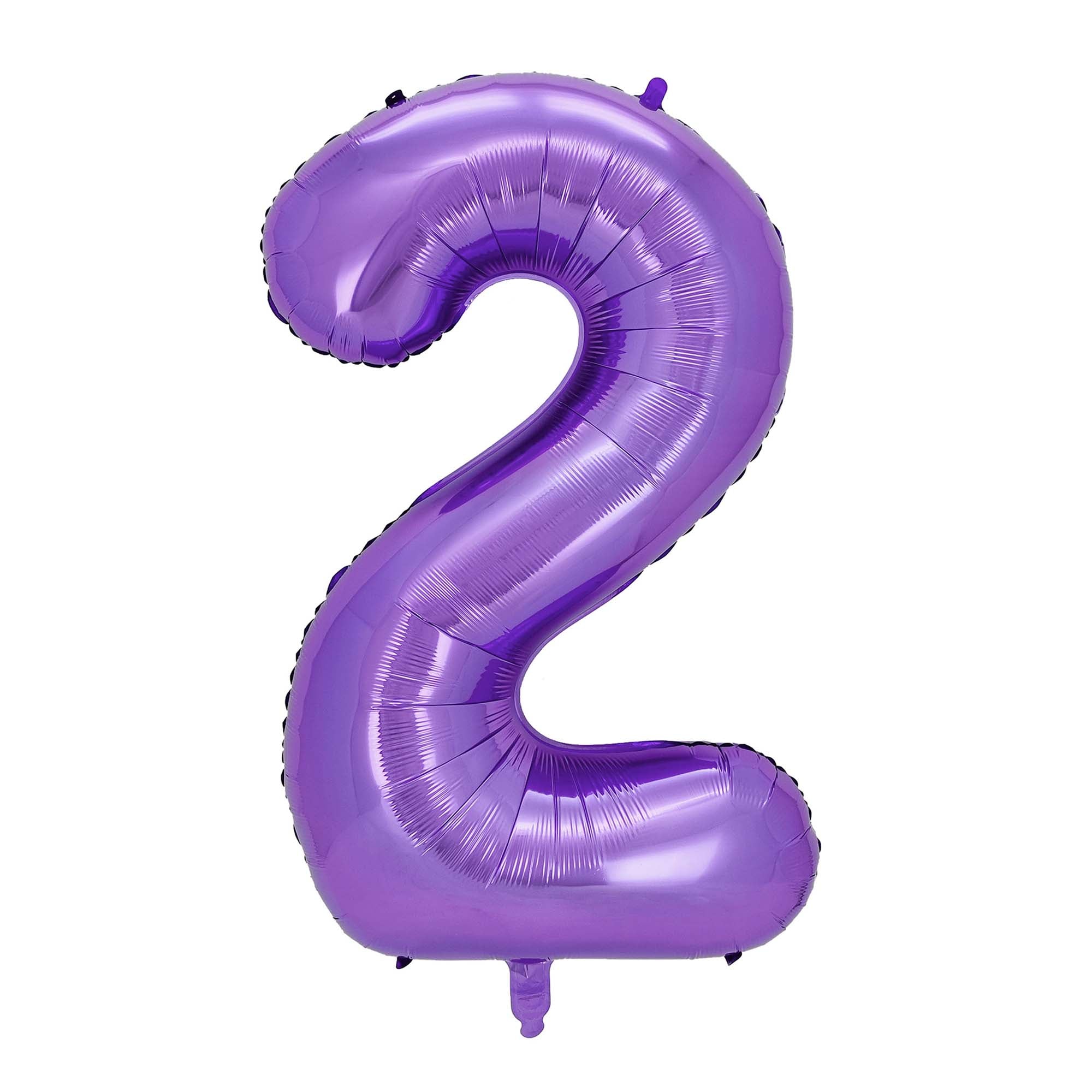Purple Number 2 Supershape Foil Balloon 40 Inches Party Expert