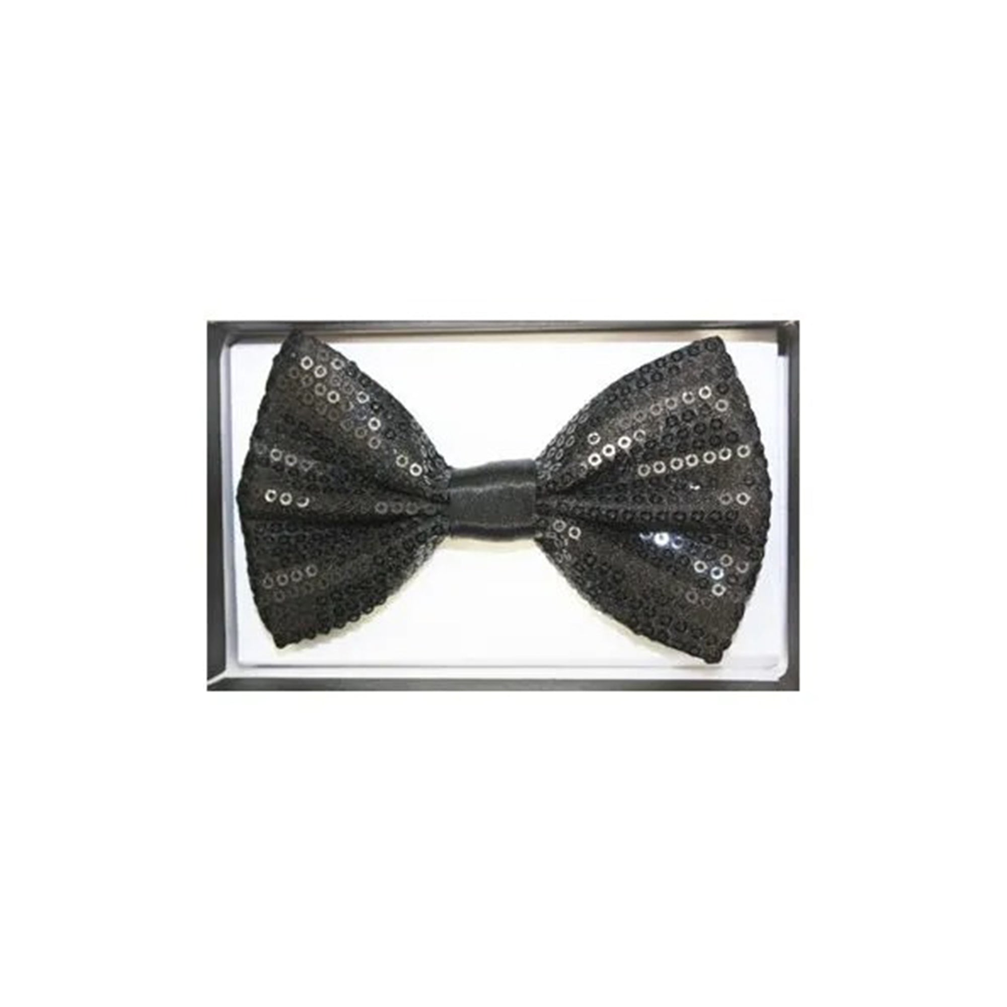 Bow Tie Sequin Silver Costume Accessory Bow Tie Sequin Silver Costume Accessory