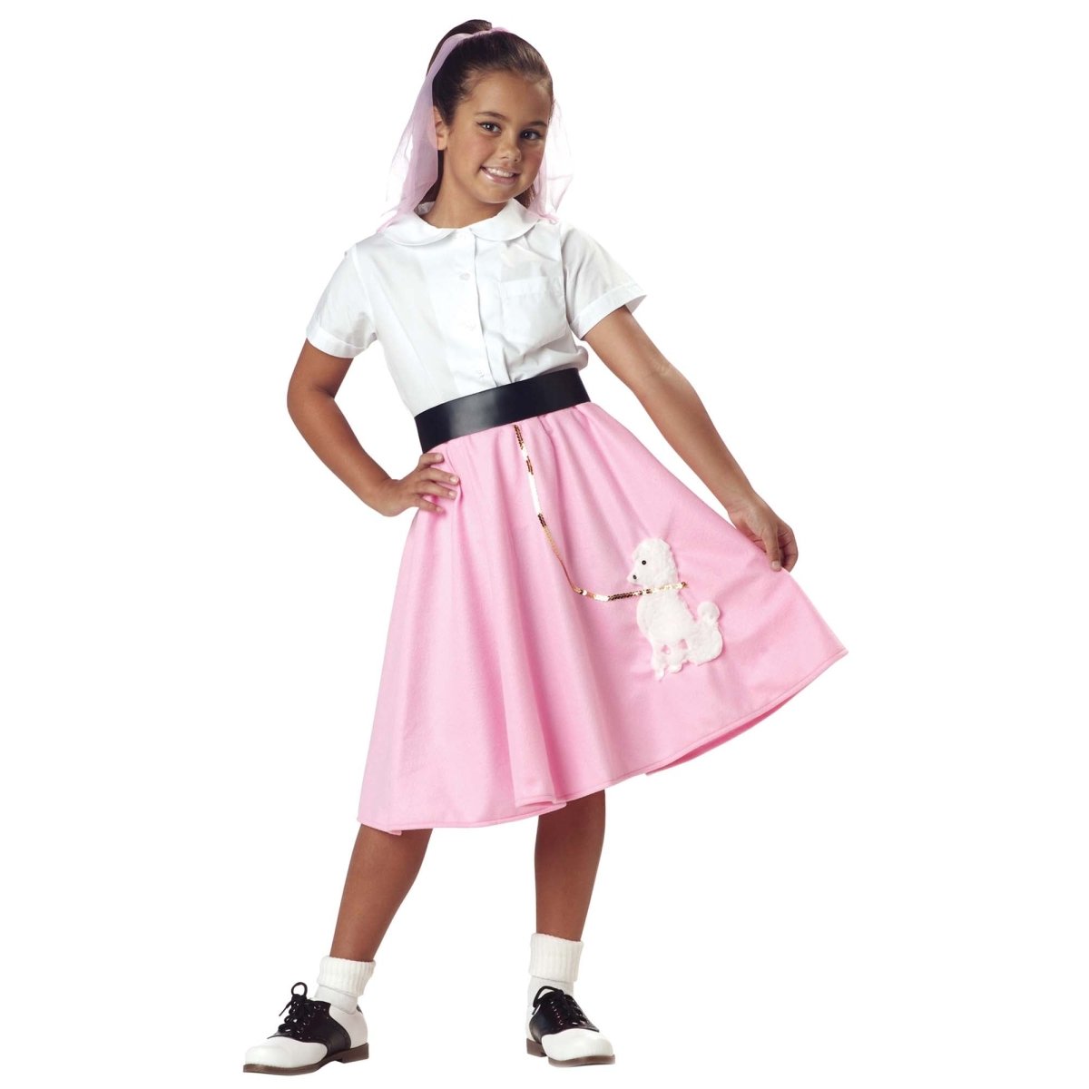 Pink Poodle Skirt for Kids, 50s Skirt Party Expert