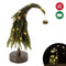 DANSON DECOR Christmas Dropping Glittered Pine Tree With Bell & Light, 12 Inches, 1 Count 062615847500