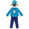 DISGUISE (TOY-SPORT) Costumes Dog Man Deluxe Costume for Kids, Blue Jumpsuit and Headpiece