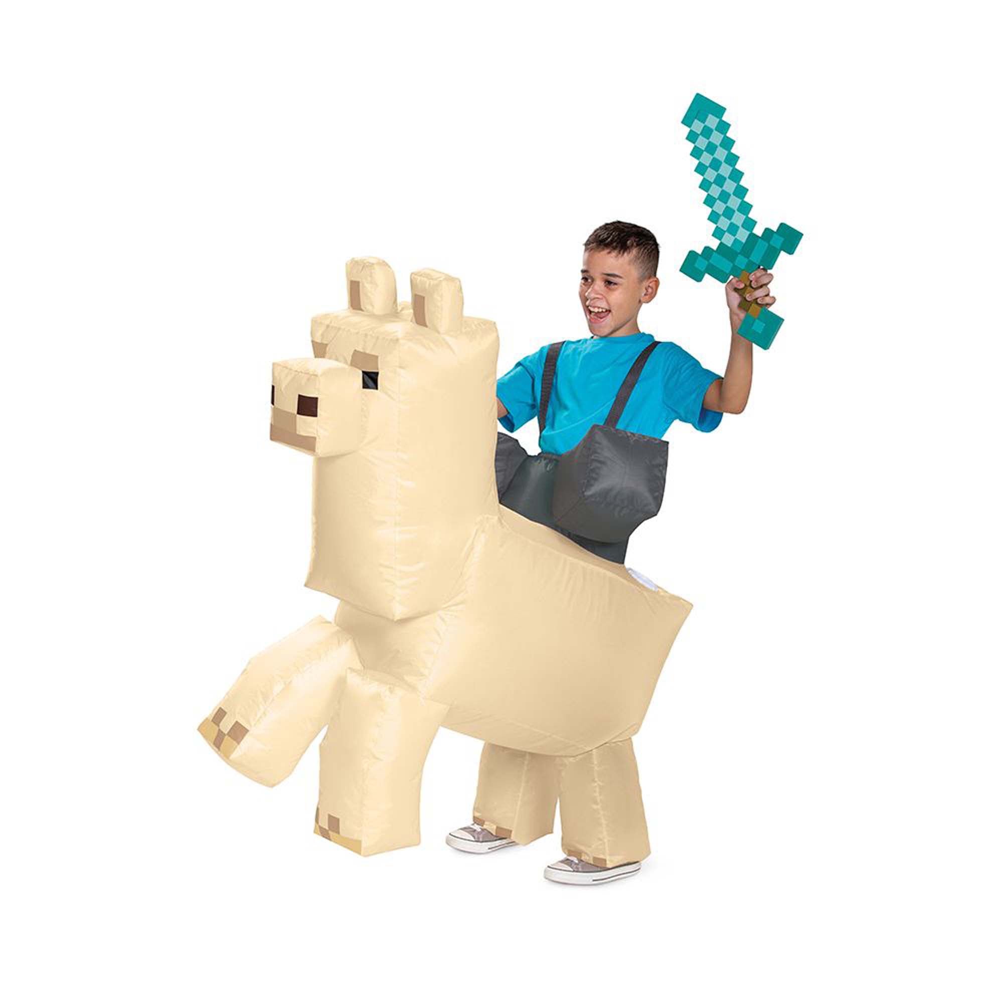 Costume gonflable de lama de Minecraft pour enfants