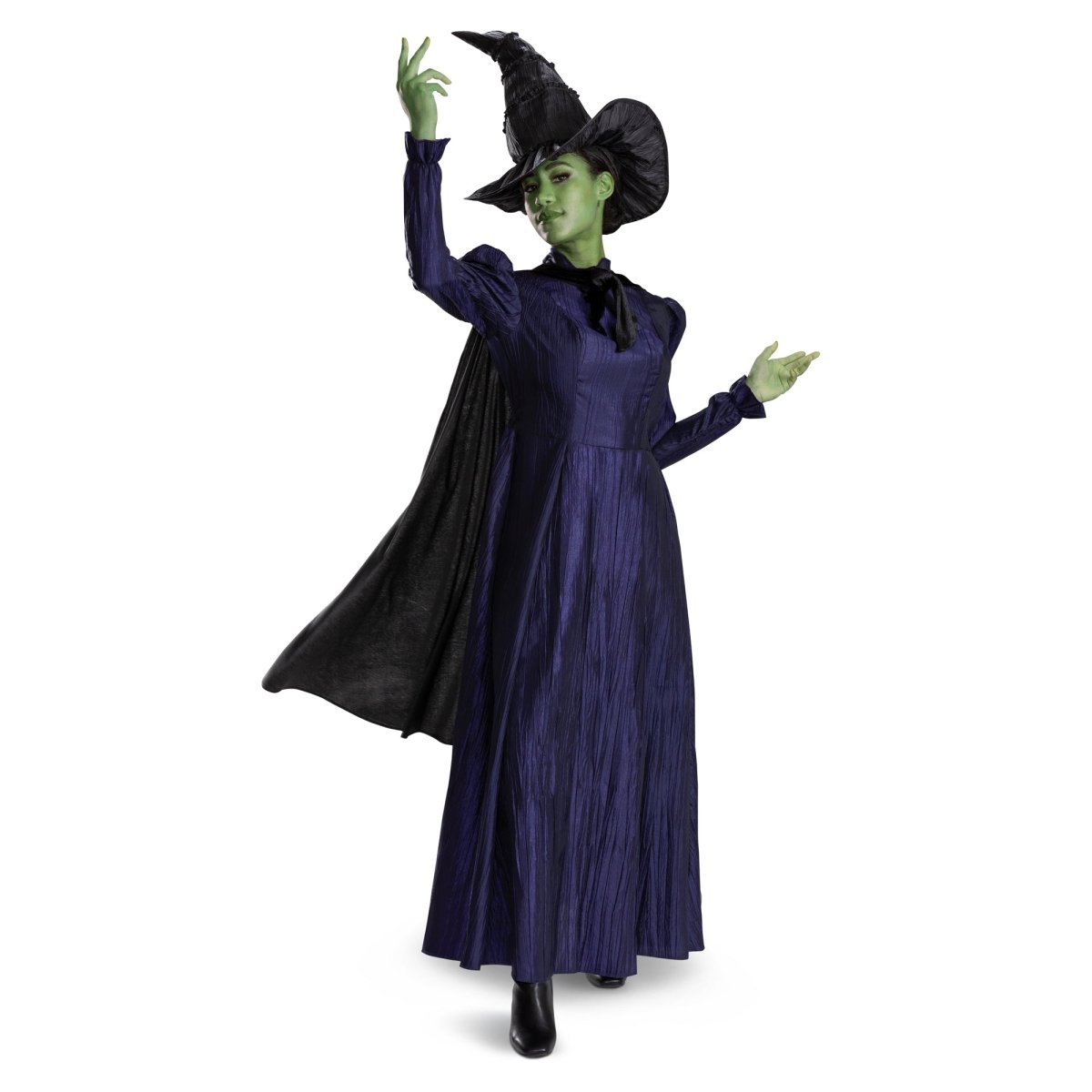 halloween costumes with a purple dress Wicked: Deluxe Elphaba Adult Costume Large