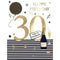 DISTRIBUTION INCOGNITO Greeting Cards Giant 30th Birthday Card, Time to Celebrate, 9 x 12 Inches, 1 Count 5034527343093