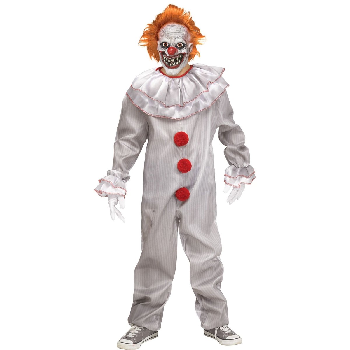 COSBERY Deguisement Halloween Clown Tueur Enfant, Art the Clown Costume Garçon, Déguisement Terrifier Enfant pour Halloween Carnaval