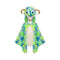 Great Pretenders Costume Accessories Goober the Monster Cape for Adults, Green and Blue Cape, 1 Count