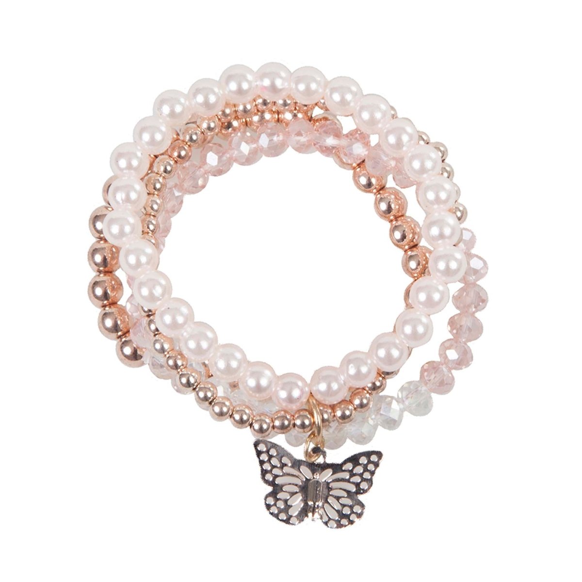 Great Pretenders Perlen-Schmetterling-Armband-Set Für Mädchen – Glitzerndes Schmuck-Accessoire Für Kleine Prinzessinnen