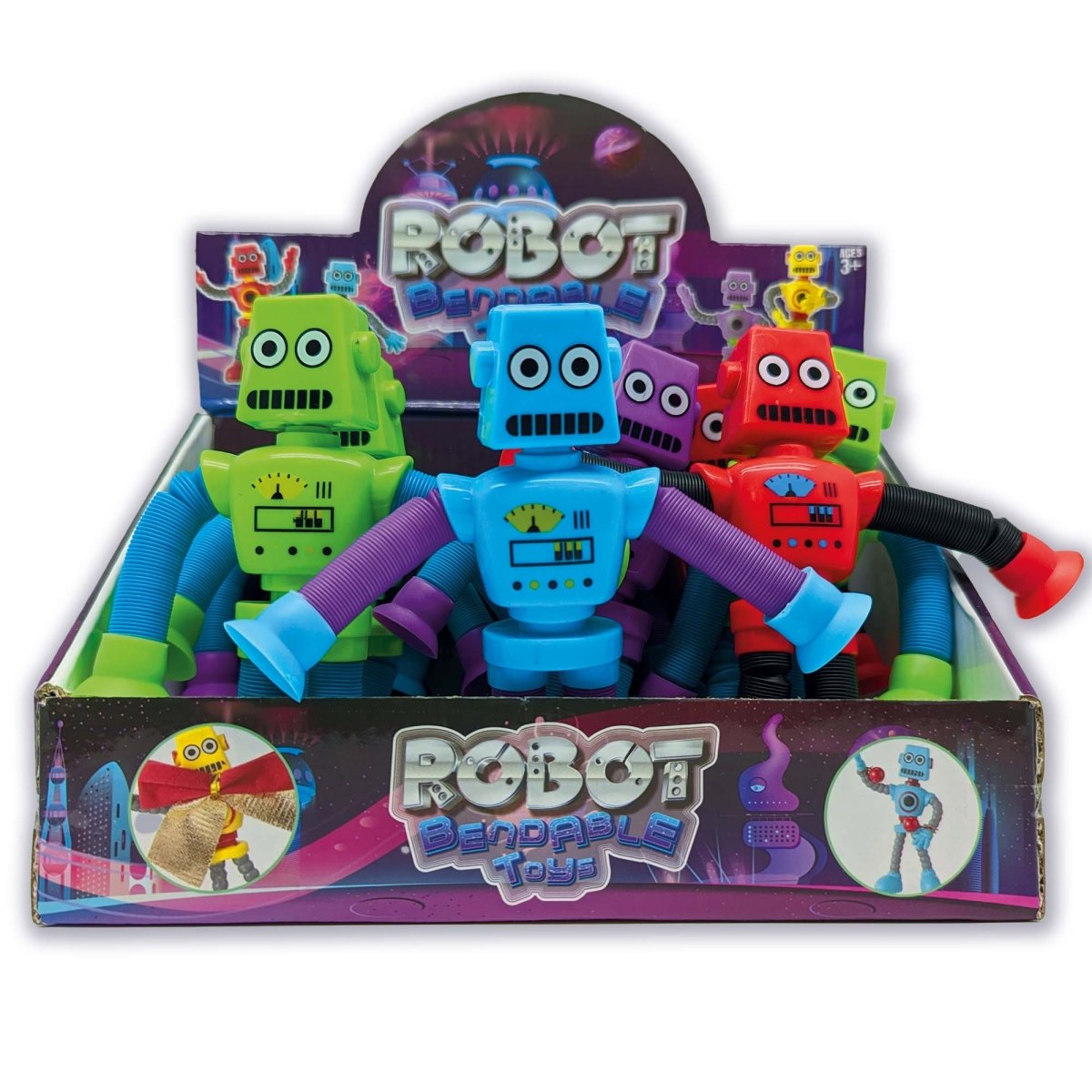 GROUPE RICOCHET Impulse Buying Bendable Robots, Assortment, 1 Count