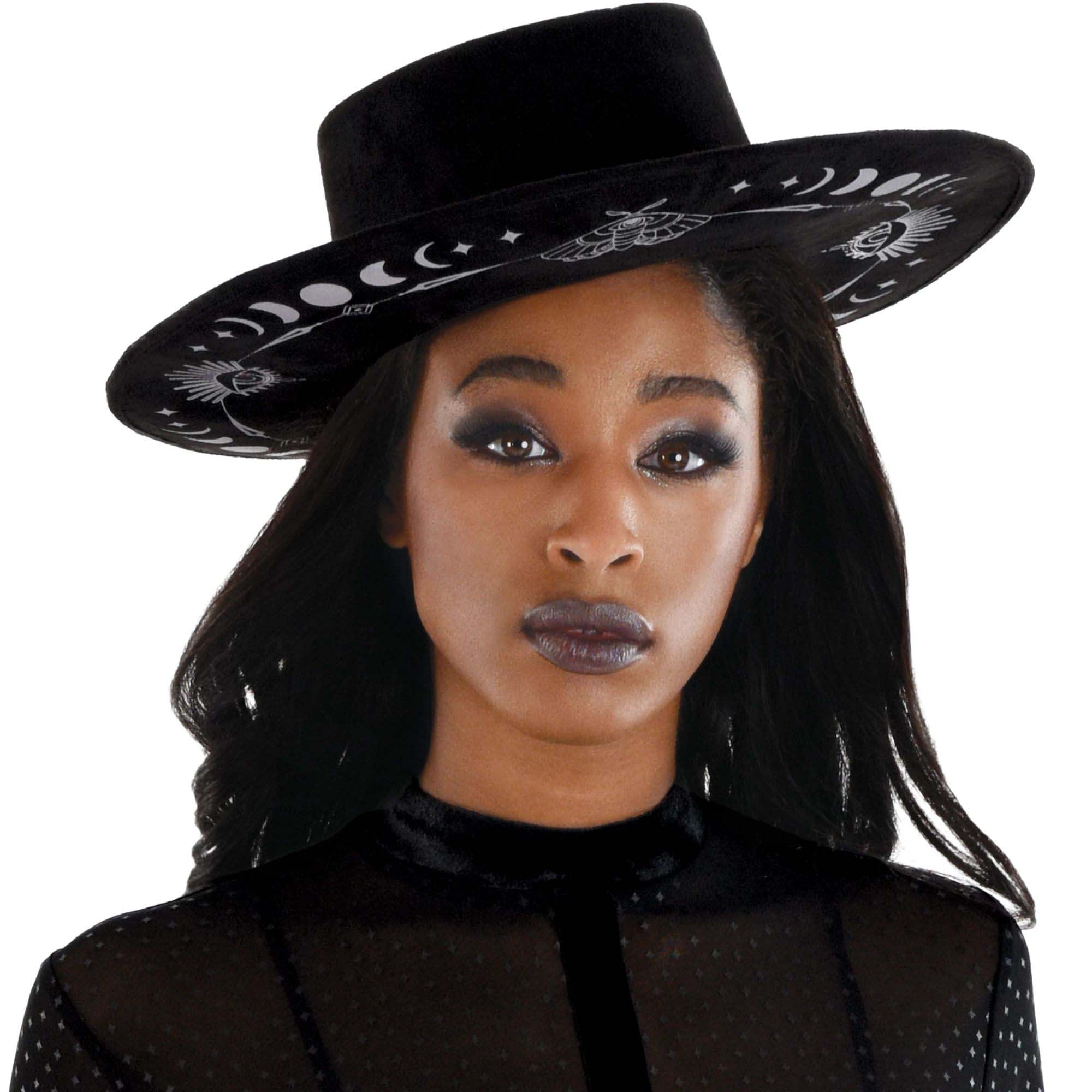 Black Modern Witch Hat for Adults Party Expert