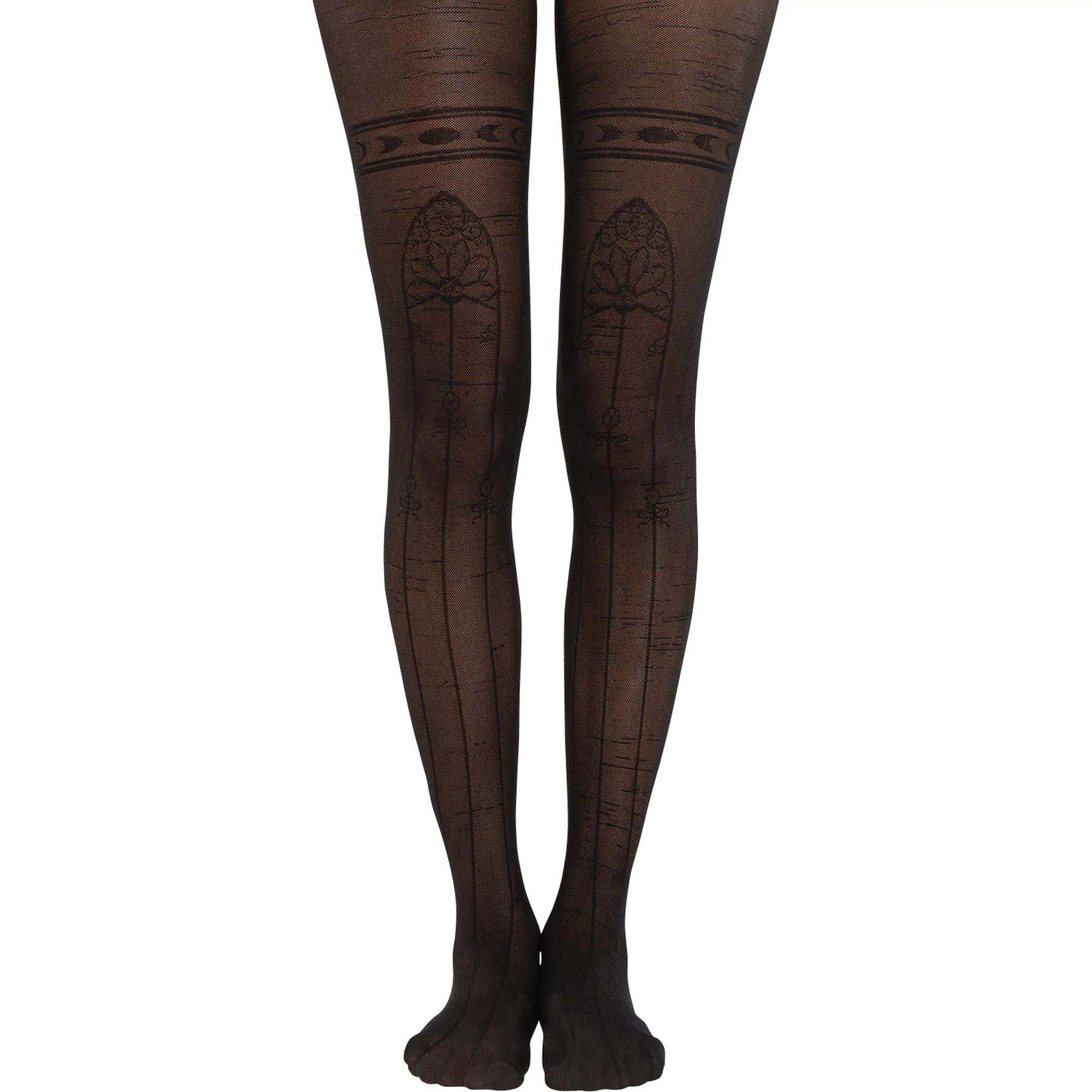 Black Witch Tights for Adults