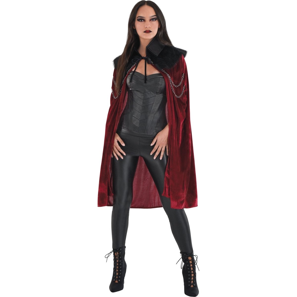 Red Velvet Halloween Costume Little Red Riding Hood Cape Red Cloak