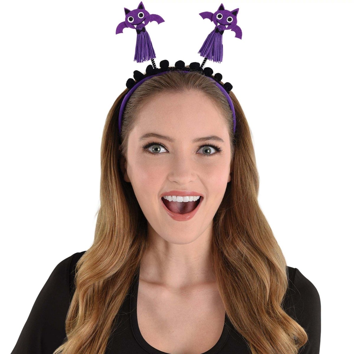 Purple Flying Bats Headbopper for Adults Party Expert