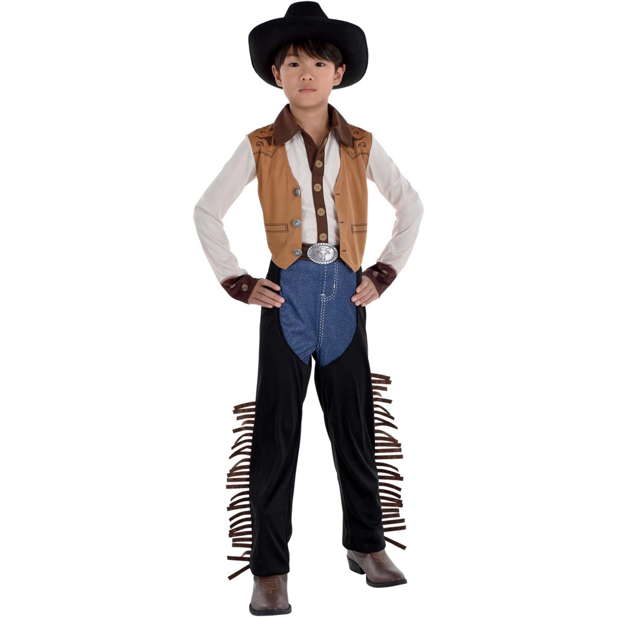 Western Cowboy Costume for Kids, Jumpsuit Party Expert