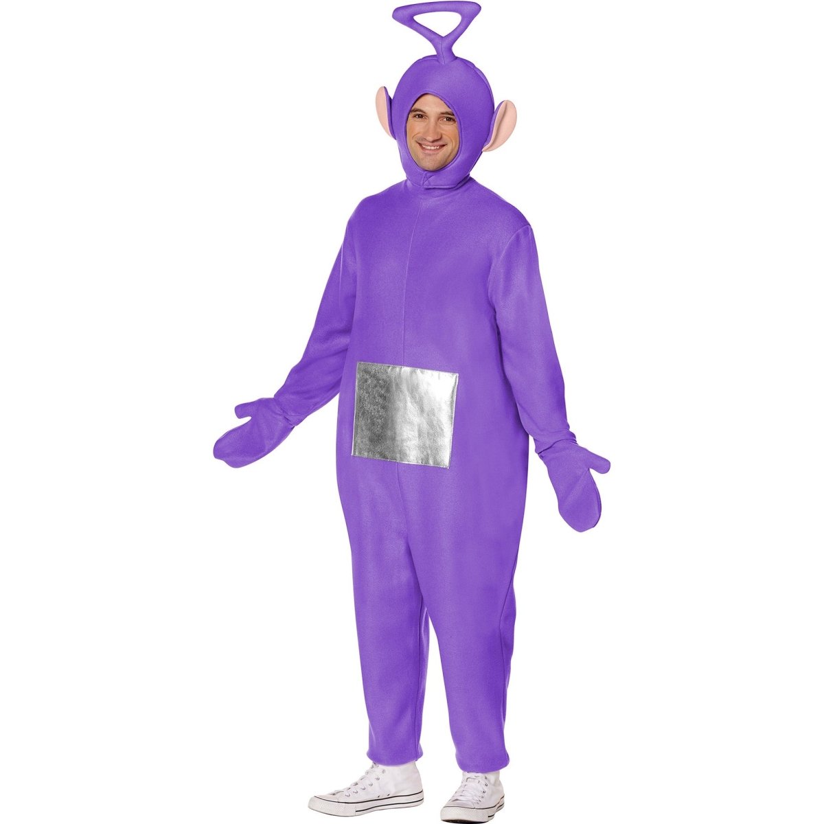 Teletubbies Tinky-Winky Costume for Adults, Jumpsuit Party Expert