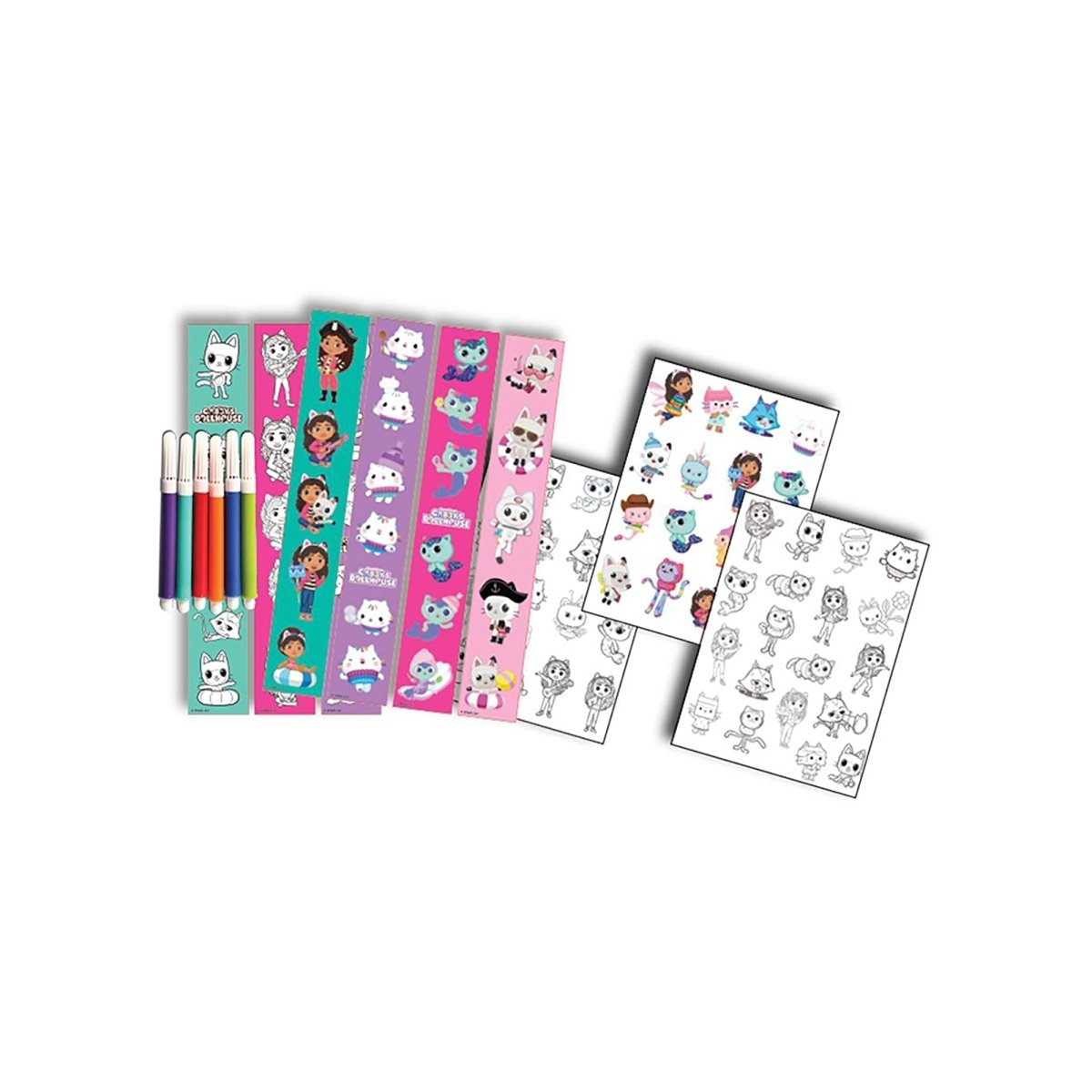 Gabby's Dollhouse Tattoos and Sticker Set, 1 Count Party Expert