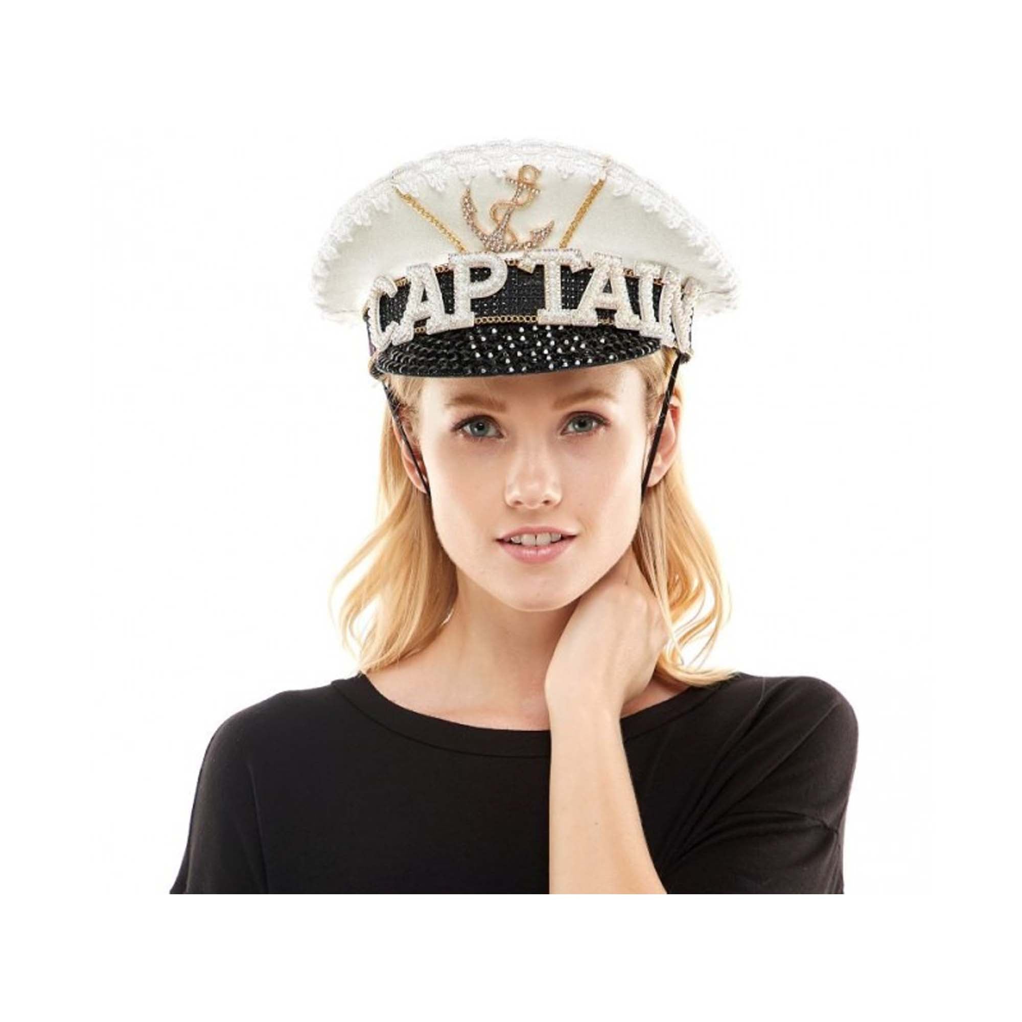 Captain Hat With Diamonds for Adults, 1 Count