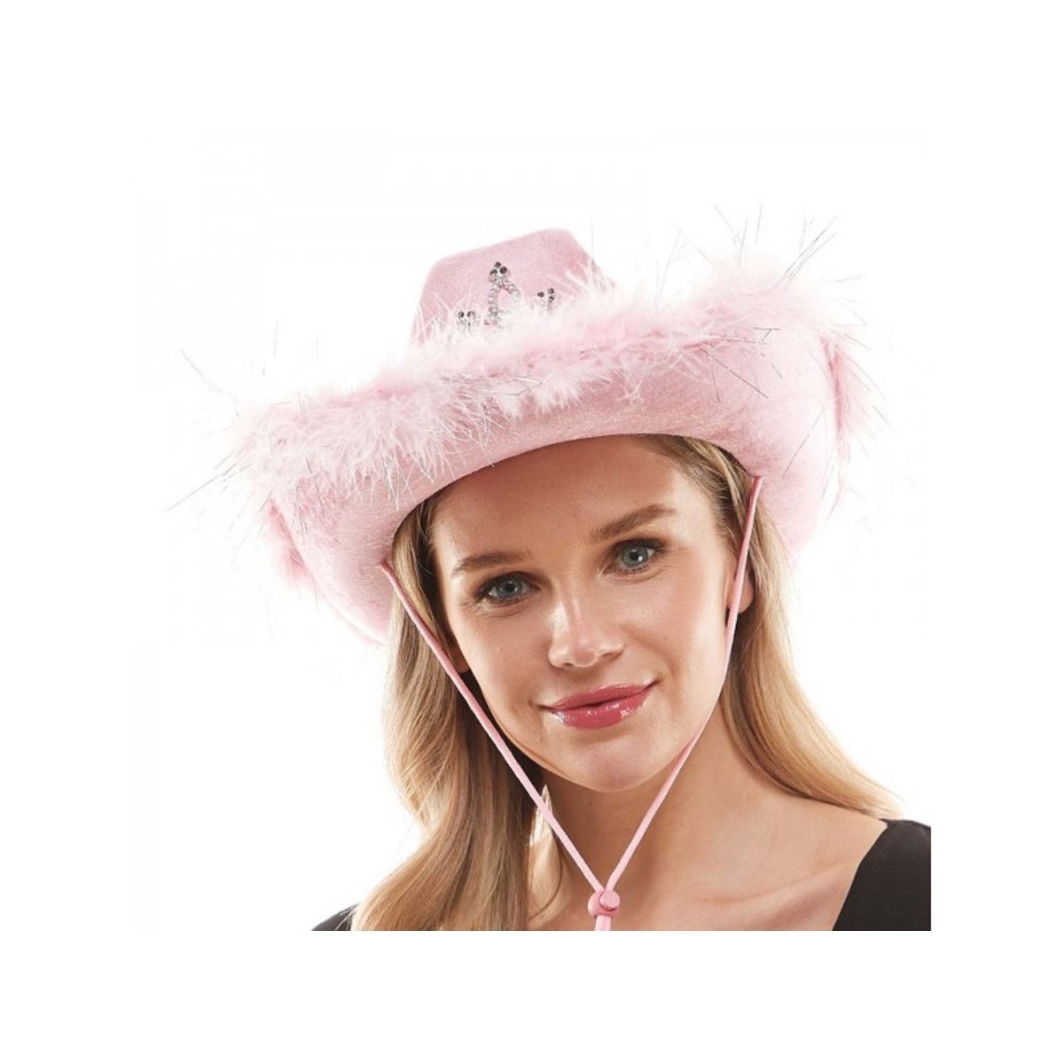 Pink Light-Up Cowboy Hat for Adults Party Expert