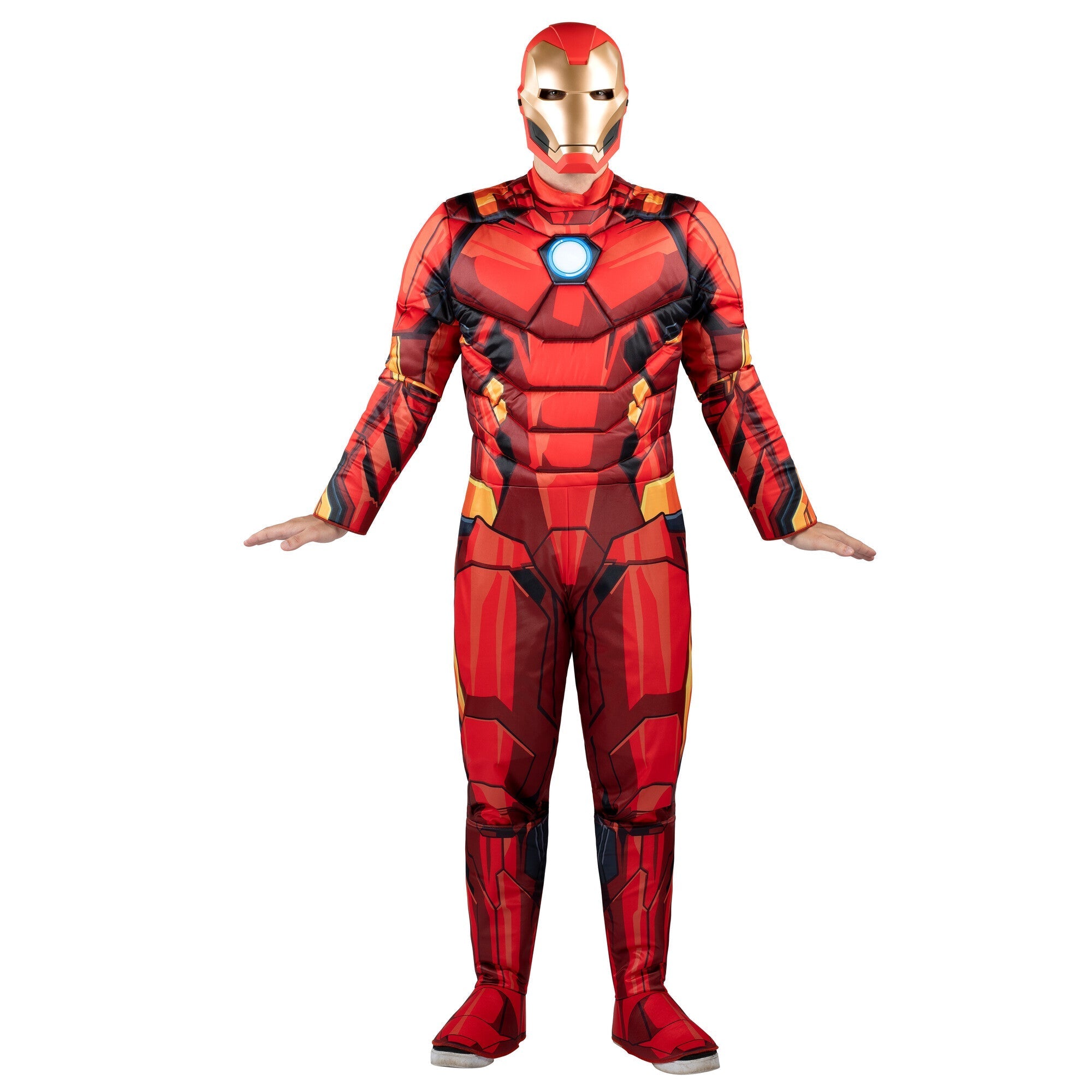 T-Shirt et Masque d'Iron Man pour adulte - Avengers - Taille au choix -  Jour de Fête - Déguisements adulte thème Films & Séries - Top Thèmes  déguisement