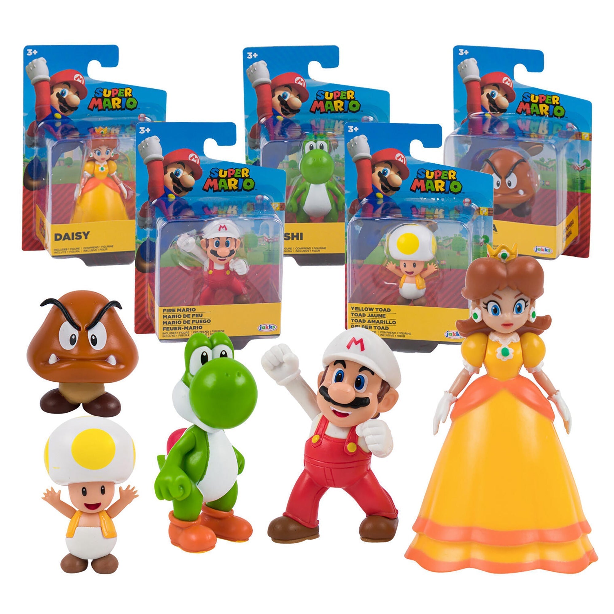 Figurine de Super Mario Bros de Nintendo, 2.5 pouces