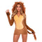 LEG AVENUE/SKU DISTRIBUTORS INC Costumes Comfy Lion Costume for Adults, Romper with Tail and Hood