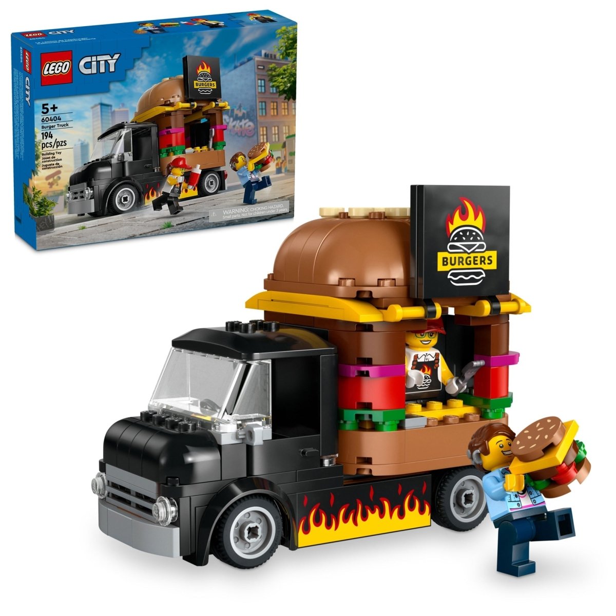 LEGO City Burger Truck, 60404, Ages 5+, 194 Pieces Party Expert