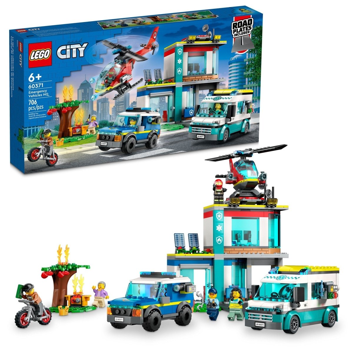 LEGO City Emergency Vehicles HQ, 60371, Ages 6+ Party Expert