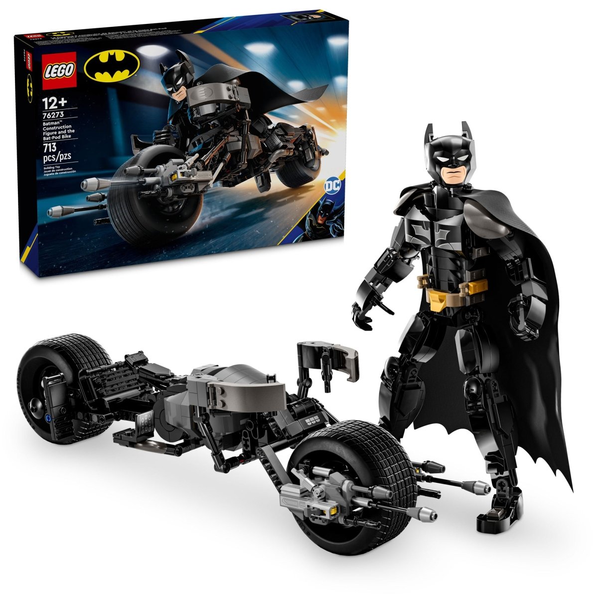 LEGO DC Comics Batman Construction Figure and the Bat-Pod Bike