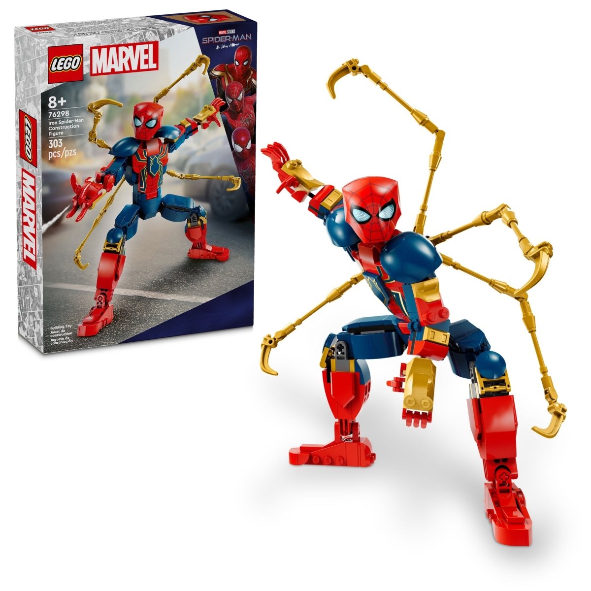 LEGO Marvel Iron Spider-Man Construction Figure, 76298 Party Expert