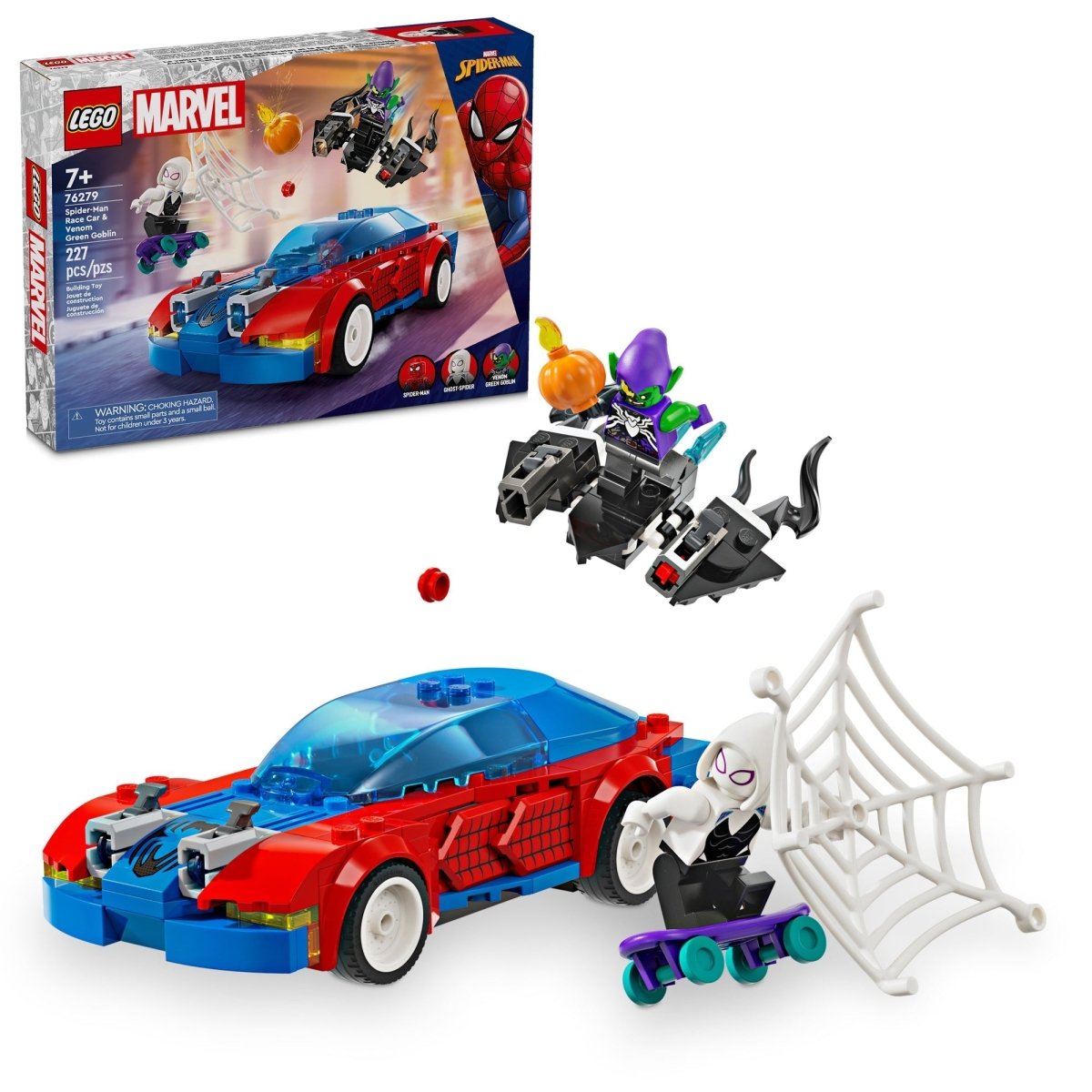 LEGO Marvel Spider-Man Race Car & Venom Green Goblin | Party Expert