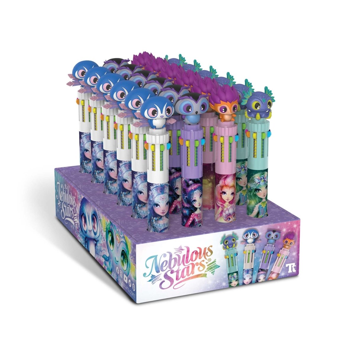 LES ÉDITIONS GLADIUS INT.INC. Toys & Games Nebulous Stars 10 Colors Ballpoint Pen, Assortment, 1 Count 694704115919