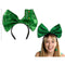 LINK PRODUCT SOLUTIONS St-Patrick St-Patrick's Green Sequin Bow Tie Headband, 1 Count 676844223785