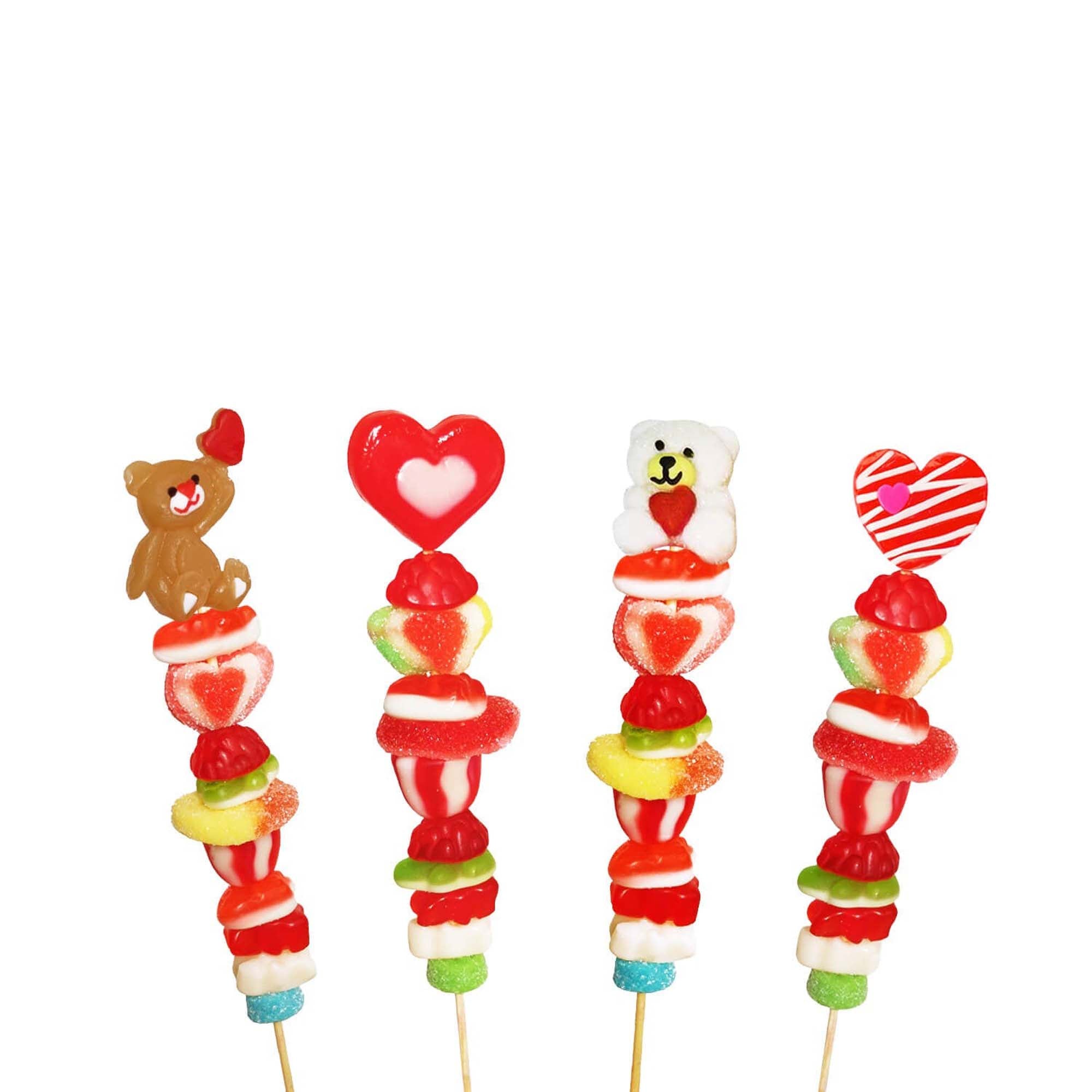 KandJu Valentine Candy Kabob, 50g, Assortment, 1 Count Party Expert