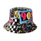 NINGBO NIKO IMP & EXP CO., LTD. Costume Accessories 90s Black Bucket Hat for Adults 840482504326